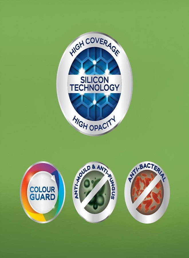 ديولكس دولوكس سوبر كوفر ألترا - طلاء داخلي فاخر للجدران والأسقف | لمسة نهائية ناعمة غير لامعة | متين، يدوم طويلاً مع تغطية إضافية، أصفر (1 لتر، لون زهرة الربيع، ضمان 4 سنوات) - Image 2